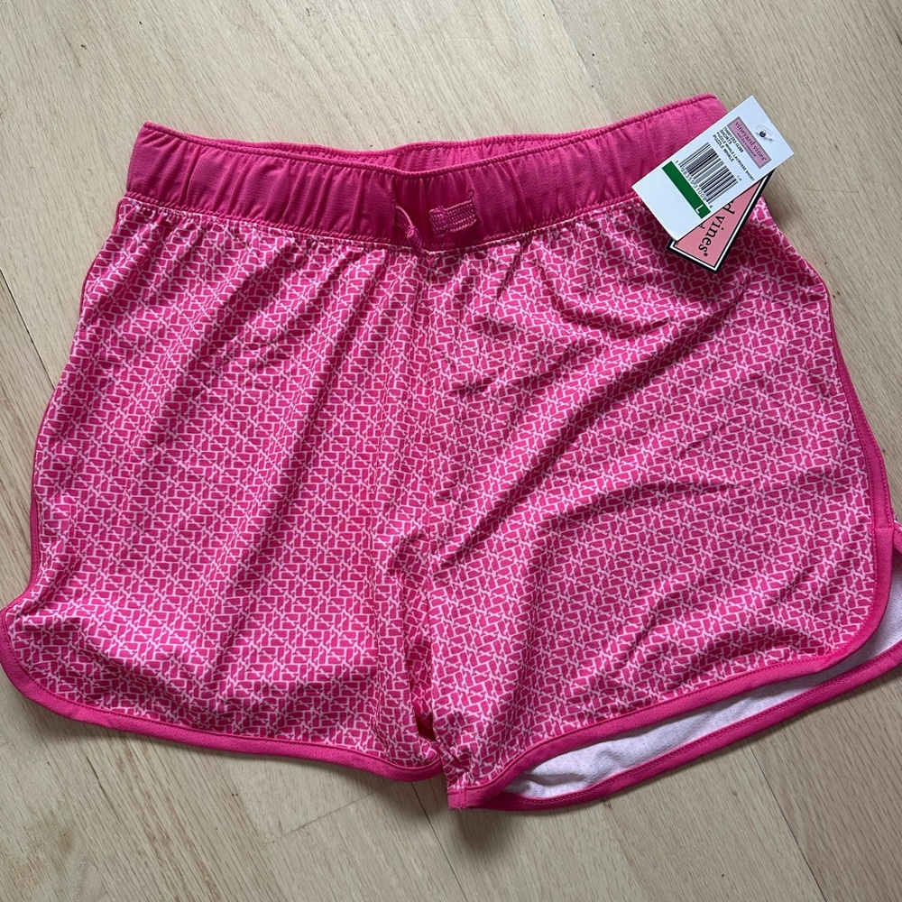 Vineyard Vines Pink Geometric Kids Shorts